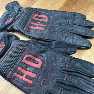 Mens leather Harley Davidson gloves